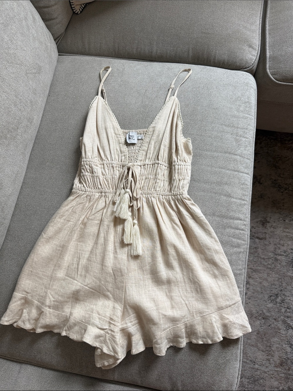 Princess Polly Cream Romper